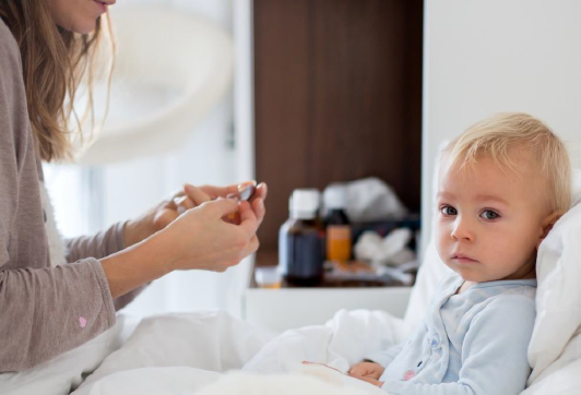 Healthcare professional with family